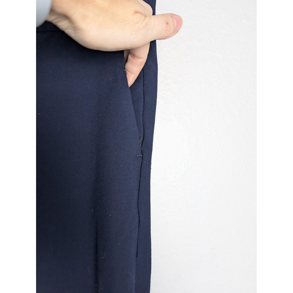 J Crew High-Rise Cameron Pants Womens 2 Navy Blue Tapered Crop Ankle Stretch - Picture 5 of 9